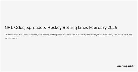 nhl lines|NHL Odds, NHL Spreads & Hockey Betting Lines .